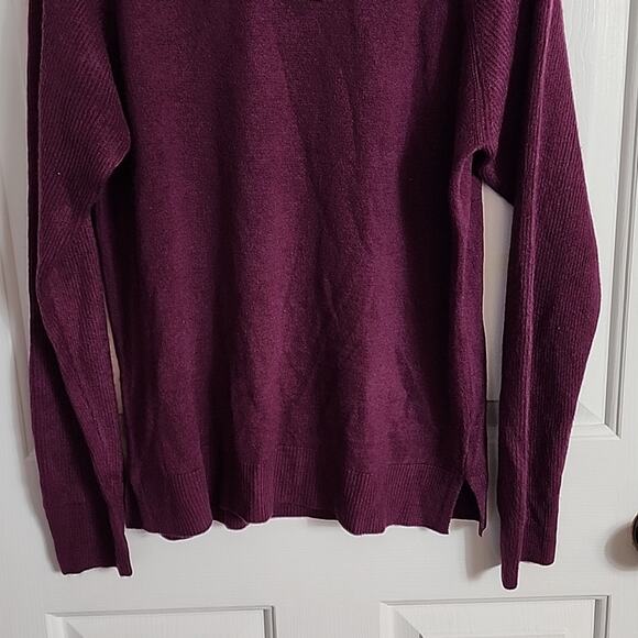 Sweet Romeo Eggplant Plum Crew Neck Sweater, NWT, Small - Picture 3 of 6